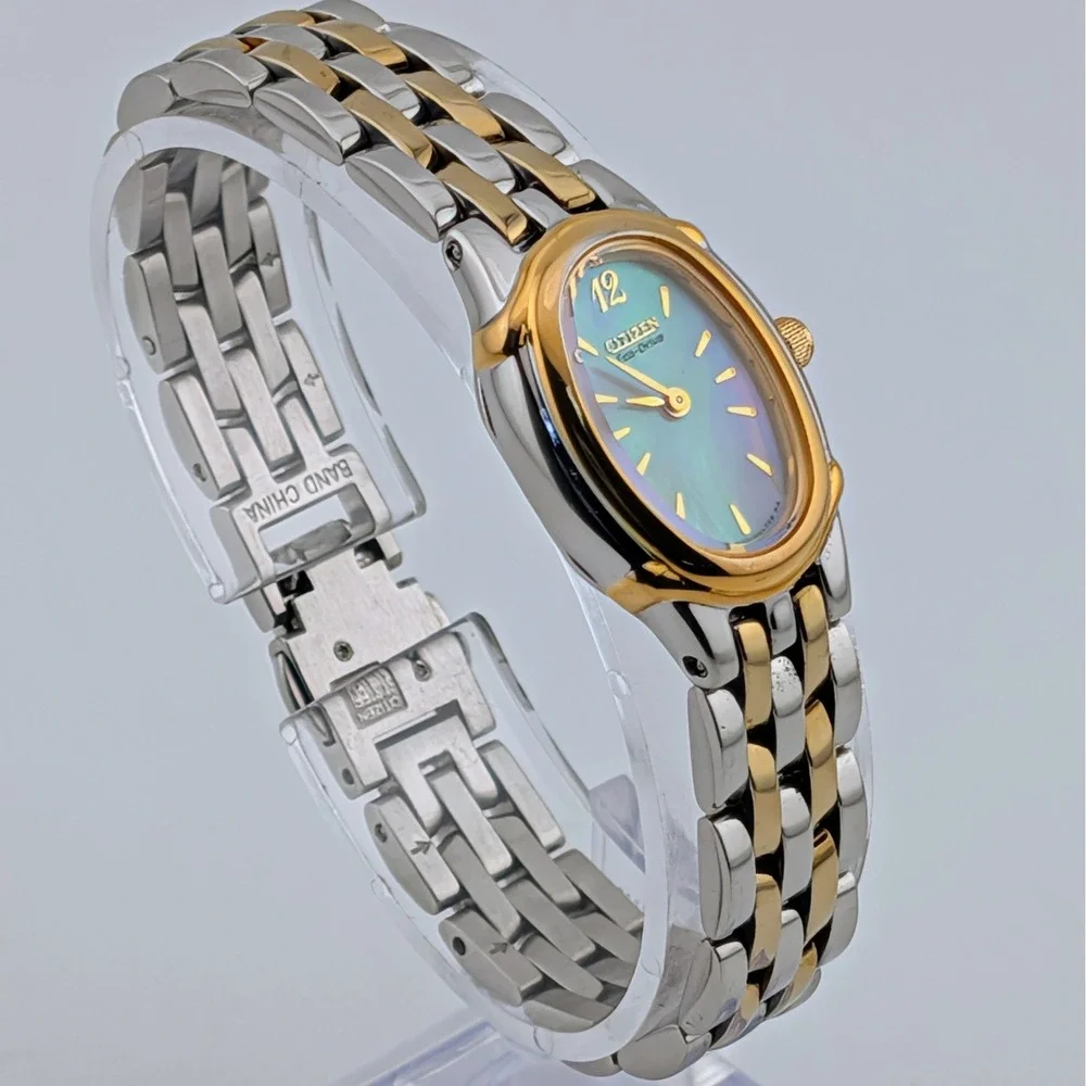 Citizen Eco-Drive B020-H23923Y Two Tone MOP Dial Watch New Capacitor 18mm 6